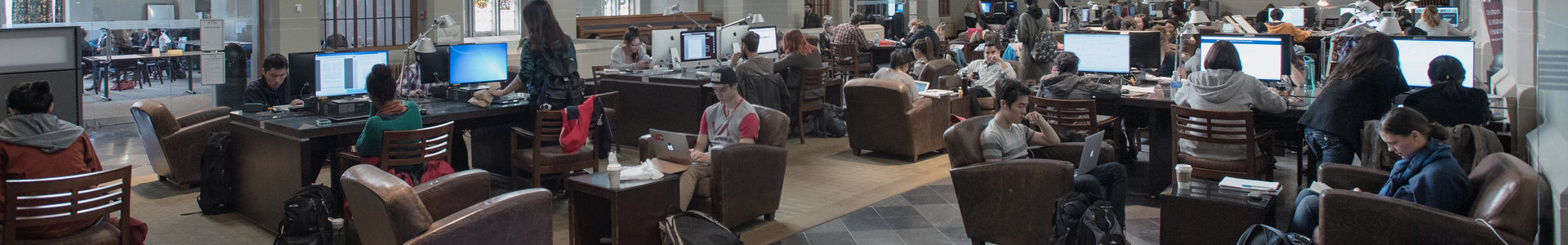 Students studying in the Irving K. Barber Learning Centre